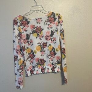 Knitted Floral Shirt